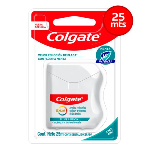 Hilo Dental Colgate Total 12 Menta y Flúor 25 mts