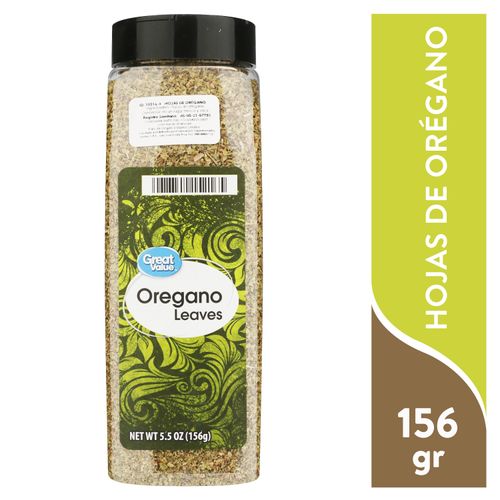 Hojas Great Value de orégano - 156 g