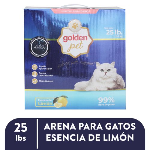 Arena Golden Pet para gato esencia de limón - 11339 g