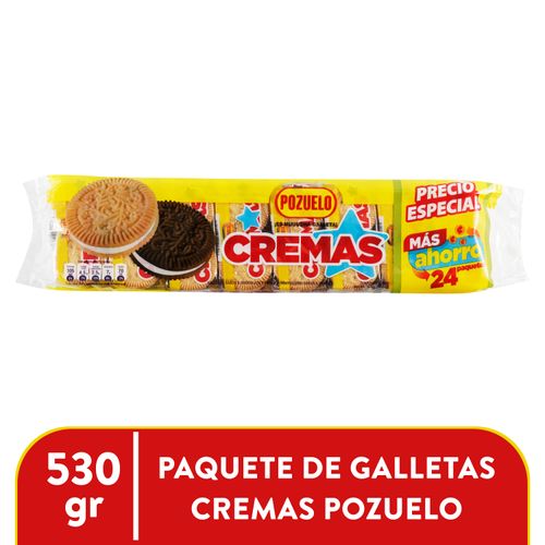 Galletacs Pozuelo cremas estrella 24 pack - 530 g