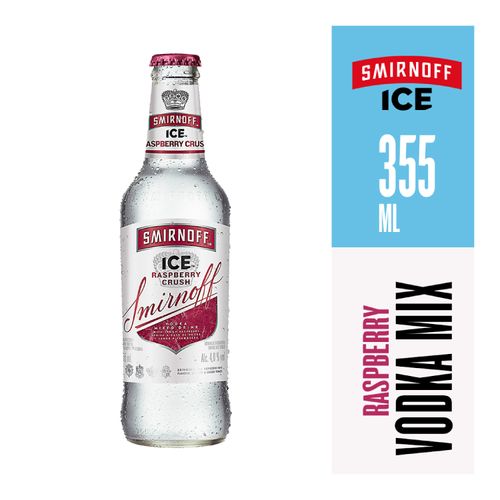 Bebida Saborizada a Base de Vodka Smirnoff Ice Raspberry Botella -355 ml