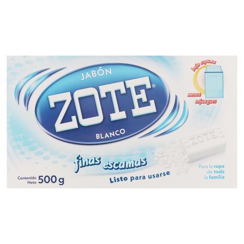 Jabón Zote blanco finas escamas - 500 g