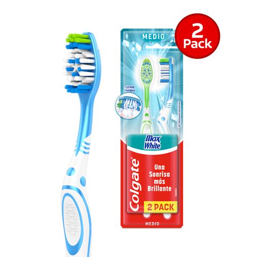 Cepillo de Dientes Colgate Max White, 2 Pack