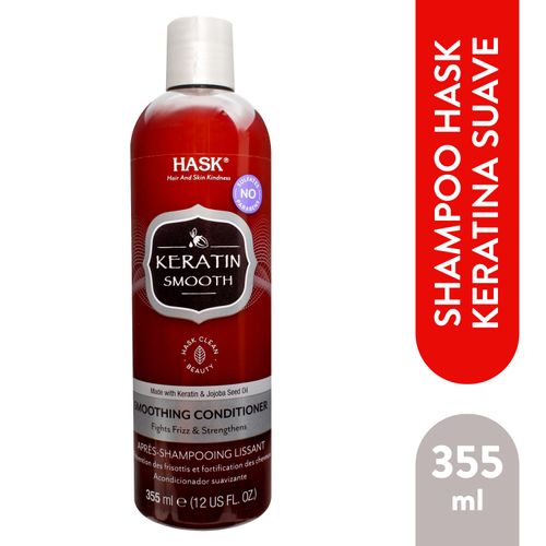 Acondicionador suavizante Hask con keratina - 355 ml