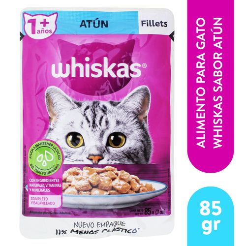 Alimento Whiskas gato adultos filete de atún - 85 g