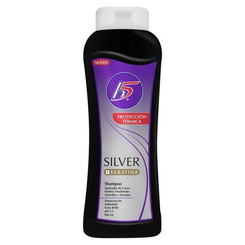 Shampoo H5 Negro Radiante, Con Aceite De Argán, Sin Glúten, Sal Y Parabenos - 900ml