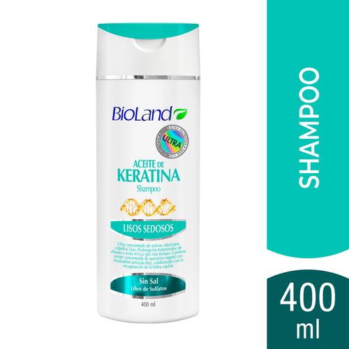 Shampoo Bioland Aceite de Keratina - 400ml