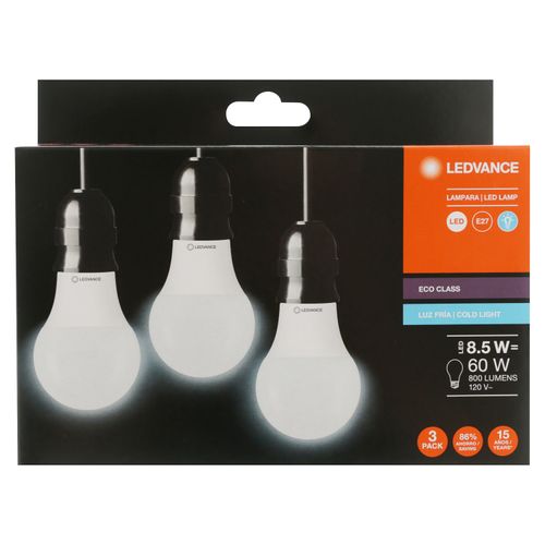 Foco Led 3pk 8 5w Luz Dia Foco Ledvance