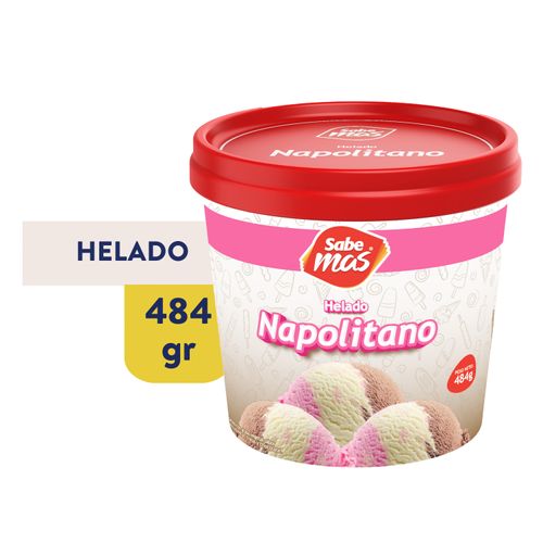 Helado Sabemas, napolitano -484g