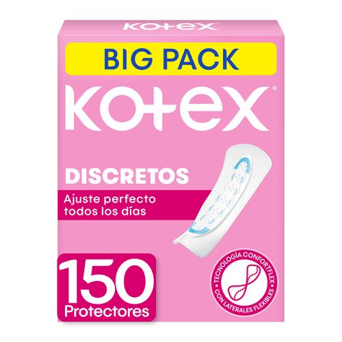 Protectores Diarios Marca Kotex Ultra Flexibles - 150 unidades