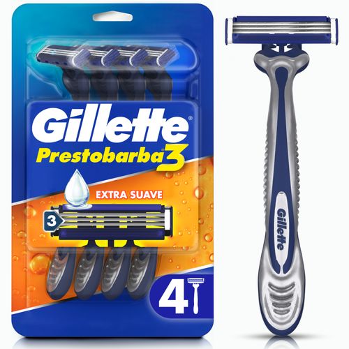 Rasuradora Gillette Prestobarba3 - 4 Uds