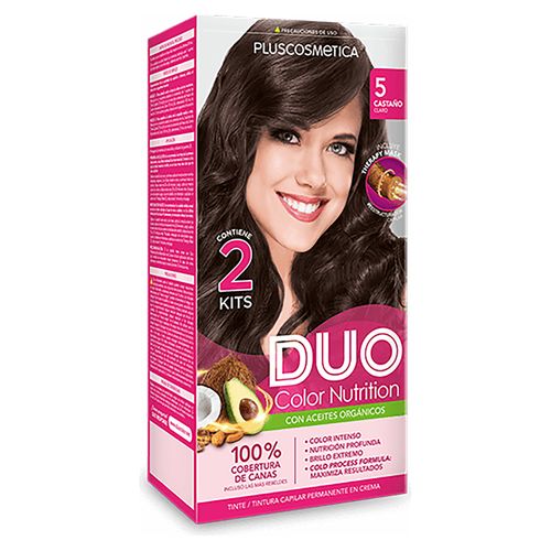 Tinte Pluscosmetica Kit Duo 5 Castaño Claro - 210 g