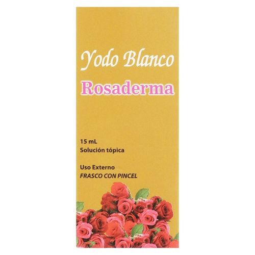 Rosaderma Yodo Blanco Frasco 15Ml