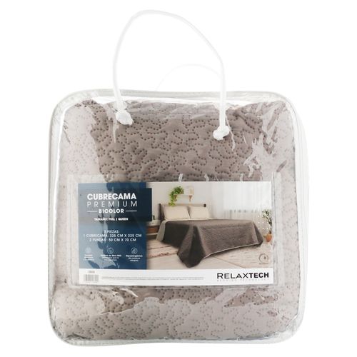 Relaxtech Cubrecama Zeus Full Queen Liso