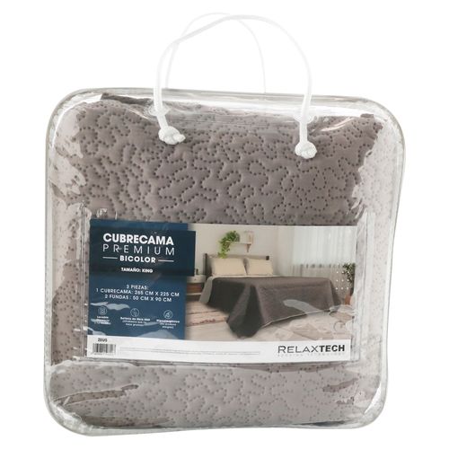 Relaxtech Cubrecama Zeus King Liso