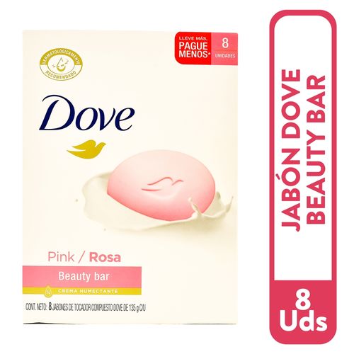 Jabón Dove Tocador Pink 8 Pack - 135g