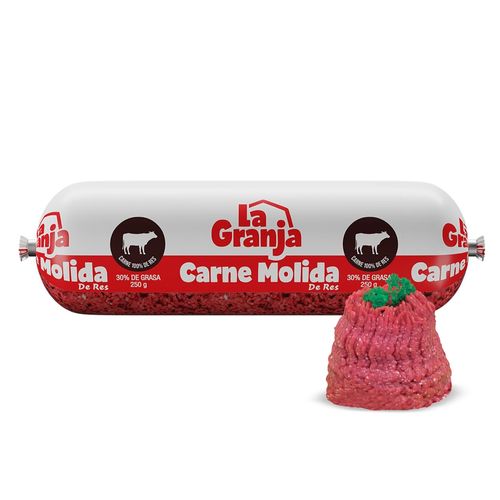 Carne Molida La granja, de Res Económica -Empaque 250g