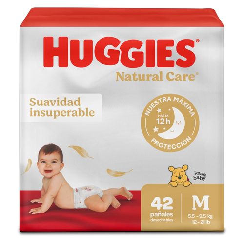 Pañales Huggies Natural Care Etapa 2/M - 42 Uds