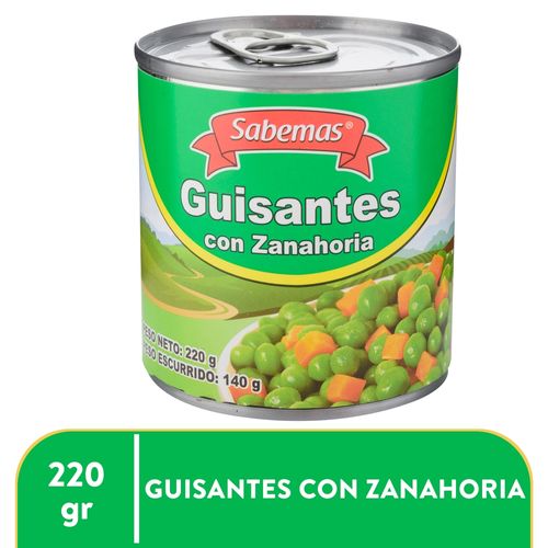 Guisantes Sabemas con zanahoria - 220 g