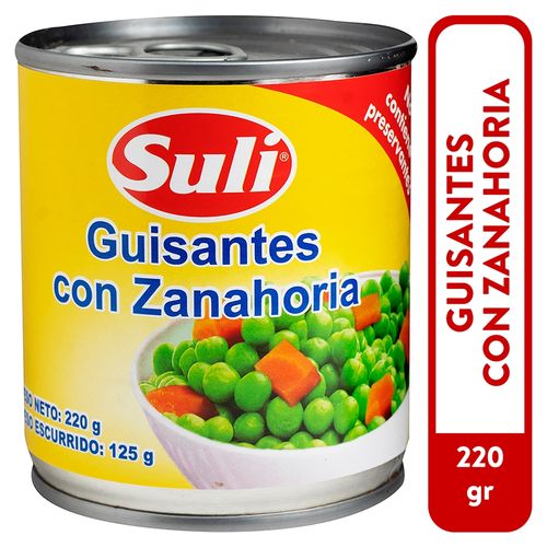 Guisante Suli con zanahoria - 220 g