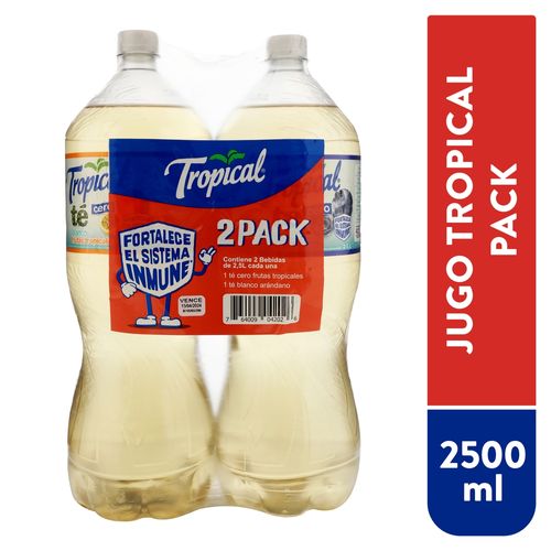 2 Pack Refresco Tropical Cero Frutos Blancos - 2.5 L