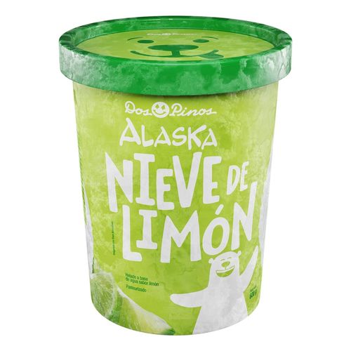 Helado Dos Pinos Alaska Nieve Limon -600 g