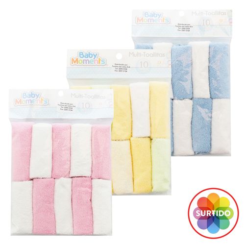 Set Toallas Baby Mink para Bebé 10 Unidades