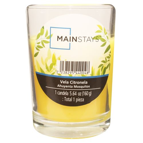 Vela en vaso Mainstays aroma citronela