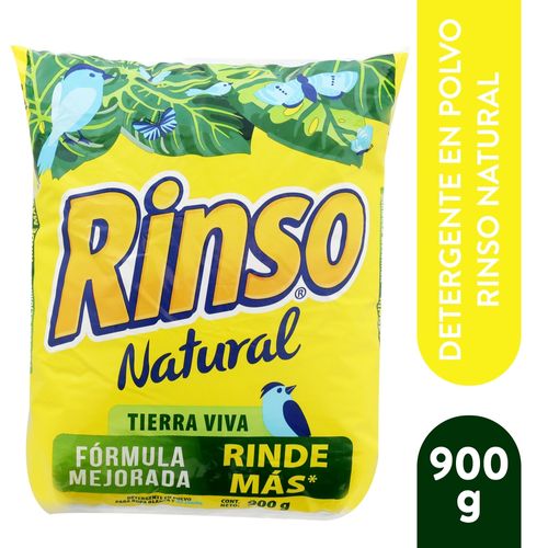 Detergente Rinso natural tierra viva - 900 g