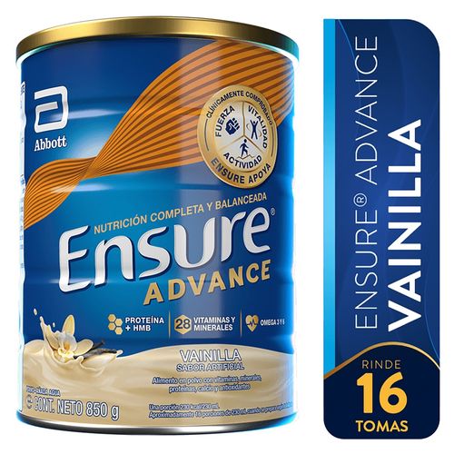 Complemento Ensure advance sabor vainilla - 850 g