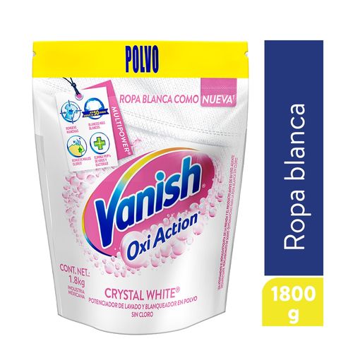 Quitamanchas Vanish  en Polvo para Ropa Blanca -1.8 kg