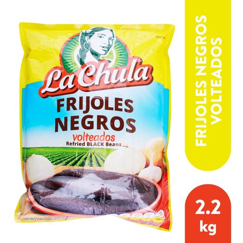 Frijoles La Chula Negros Volteado - 2200gr