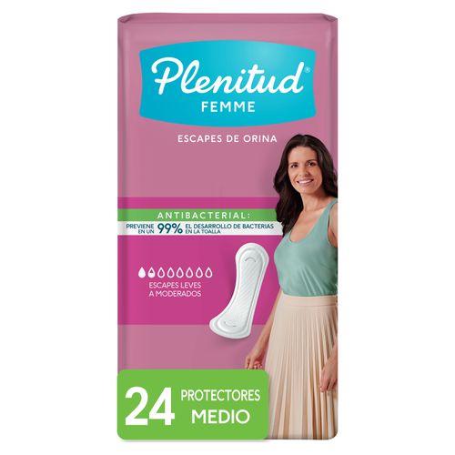 Protectores para Incontinencia Urinaria Plenitud Femme -24 Uds