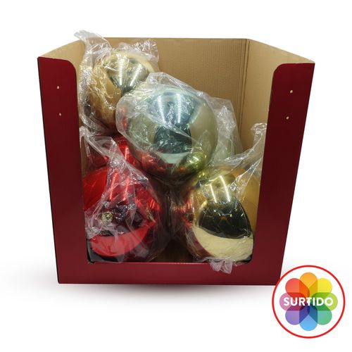 Esfera Brillante Holiday Time Colores Surtidos -250 mm