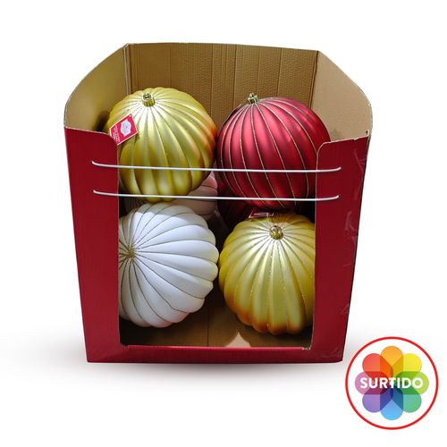 Esfera Mate Holiday Time Colores Surtidos -250 mm