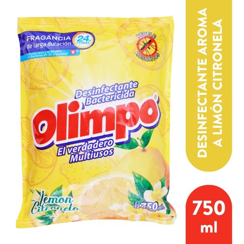 Desinfectante Olimpo bactericida lemon citronela - 750 ml