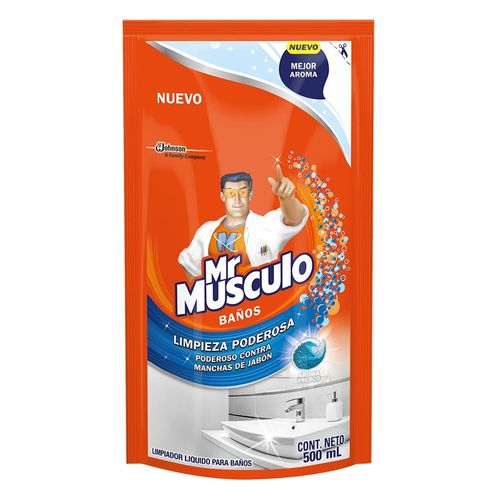 Limpiador Mr. Músculo Líquido Para Baños, Limpieza Poderosa - 500ml