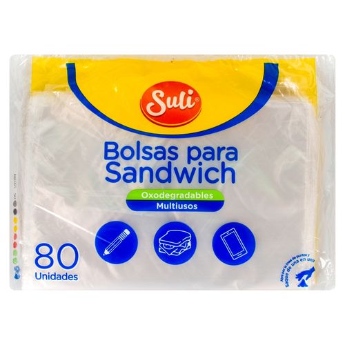 Bolsa Suli Para Sandwich 80 unidades