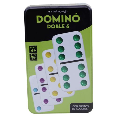 Domino Novelty Doble 6 Caja Metálica