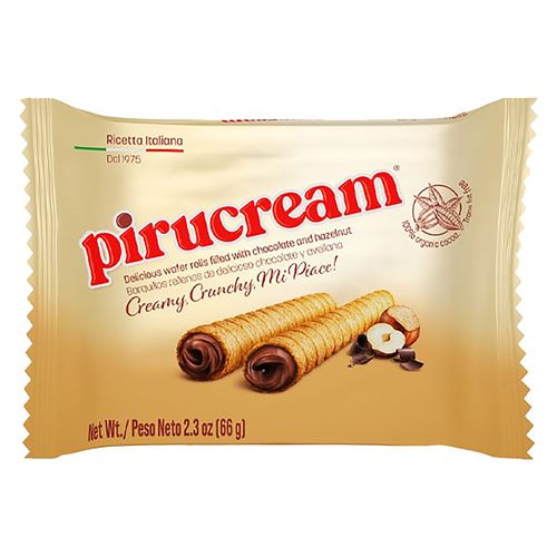 Barquillo Pirucream relleno de avellana - 66 g