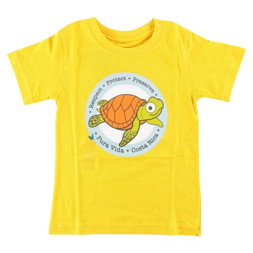 Camiseta Nino Amarilla Tortuga Escudo 4
