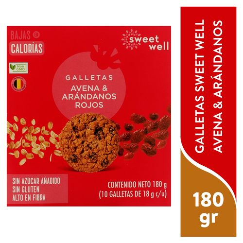 Galleta Sweetwell arándanos sugar free - 180 g