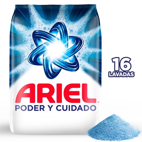 Detergente En Polvo Ariel Poder Y Cuidado, Para Ropa Blanca Y De Color - 2kg