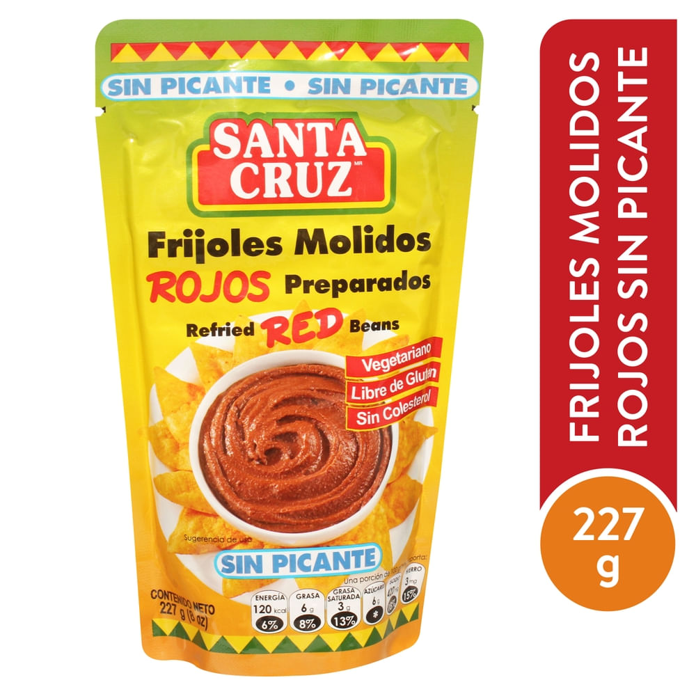 Santa Cruz Frijol Molido Rojo Sin Picante 227 g
