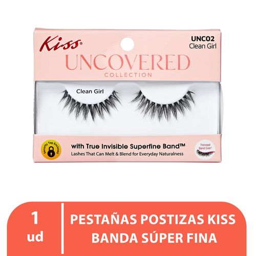 Pestañas Postizas Kiss Banda Súper Fina