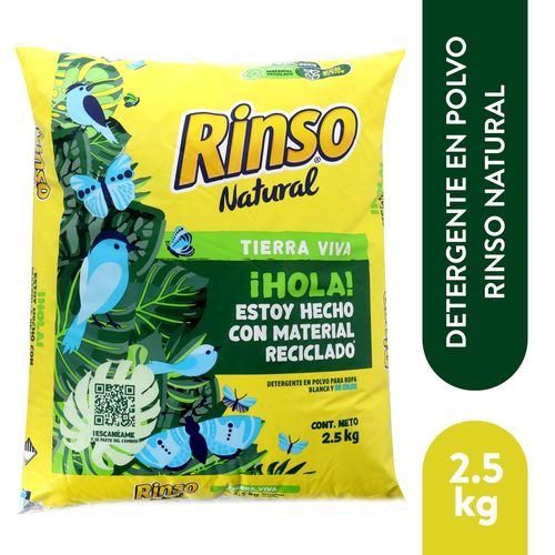 Detergente En Polvo Rinso Natural Tierra Viva - 2.5 kg