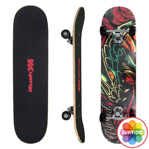 Patineta Rush 360 con set de protección surtidos