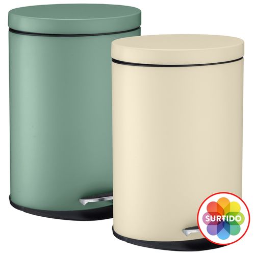 Basurero Mainstays, con pedal Surtido -12L