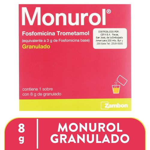 Monurol Zambon granulado sobre - 8 g