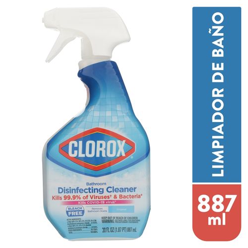 Spray limpiador Clorox para baños -  887 ml